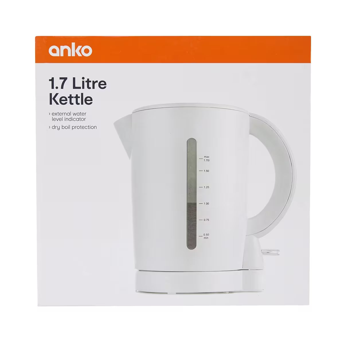 1.7L Cordless Electric Kettle Fast Boil Jug Stainless Steel 2200W