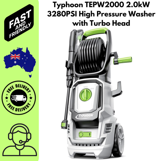Typhoon 2000W High Pressure Washer 3280PSI Turbo Head Car Cleaner