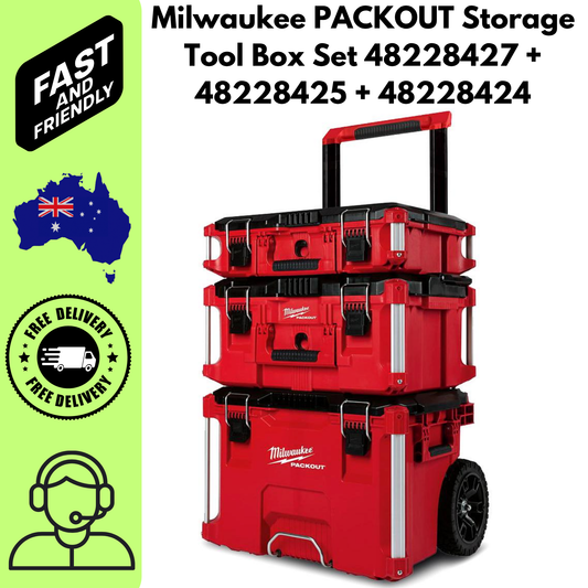 Milwaukee PACKOUT Storage Tool Box Set 48228427 + 48228425 + 48228424