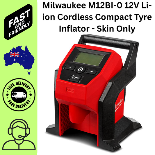 Milwaukee 12V Tyre Inflator Cordless Air Compressor Portable Car Truck