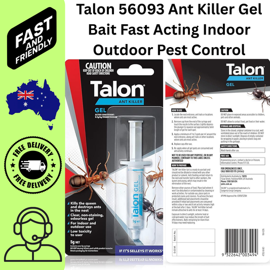 Talon 56093 Ant Killer Gel Bait Fast Acting Indoor Outdoor Pest Control
