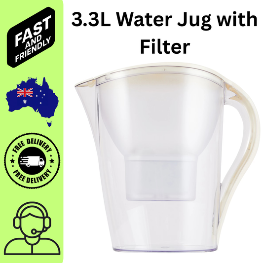 3.3L Water Filter Jug BPA Free Fridge Water Pitcher with Cartridge