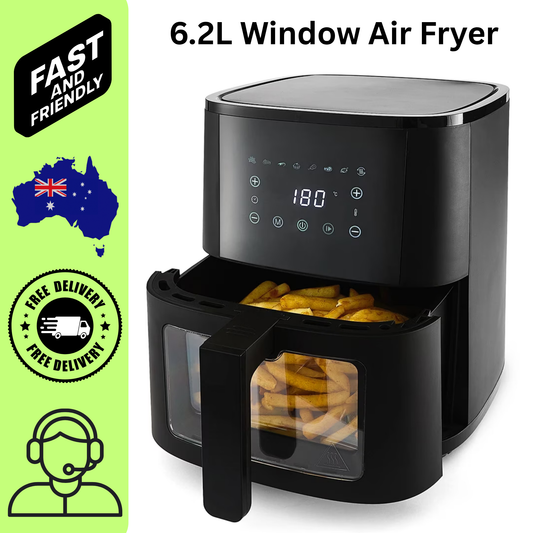 6.2L Window Air Fryer – Healthy Oil-Free Cooking, Compact & Easy to Use
