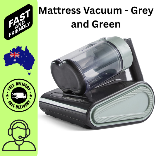 Mattress Vacuum Cleaner Bed Dust Mite UV Handheld Vacuum Grey Green